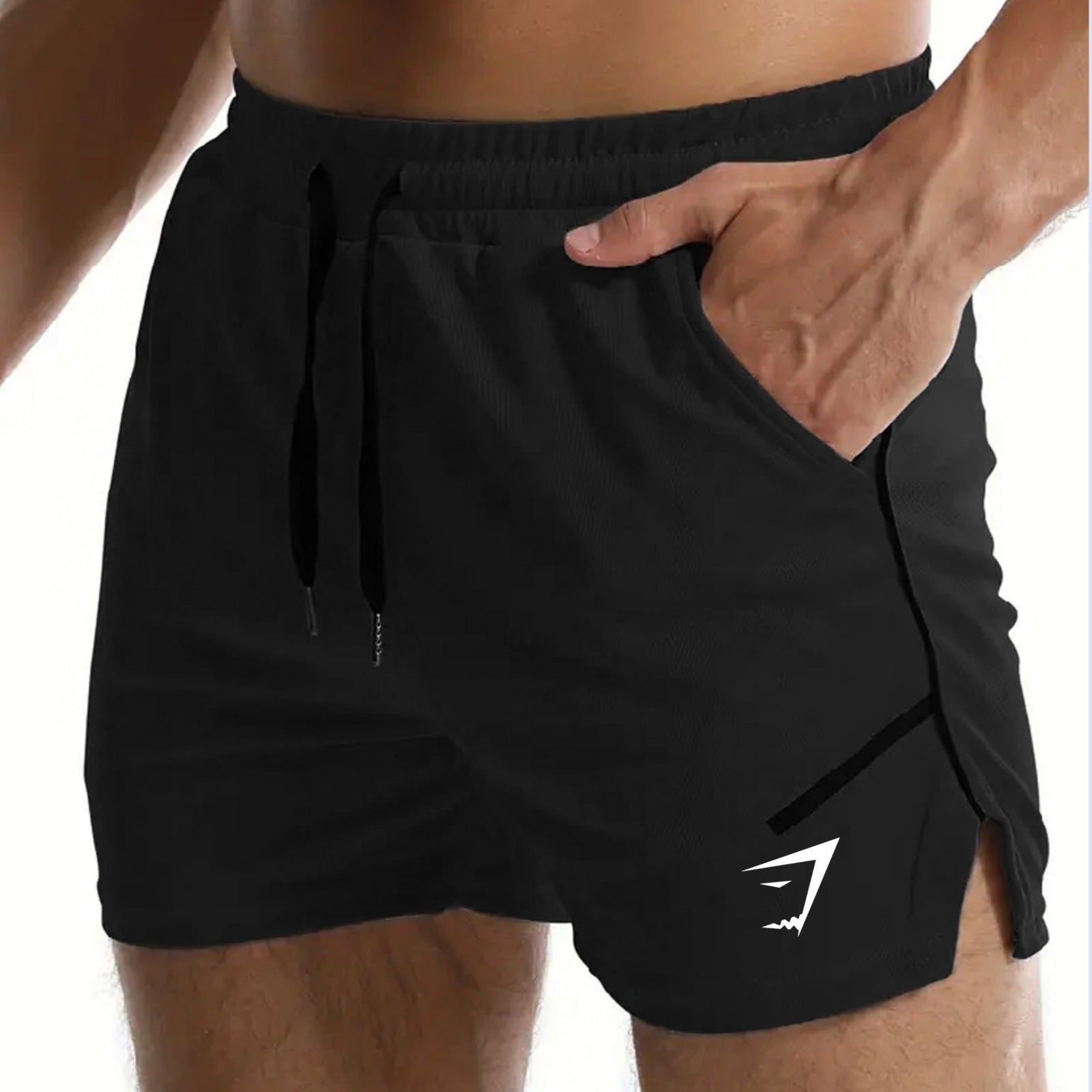 GYMSHARK Mesh Quick Drying Sports Shorts Men's Fitness Shorts Thin Casual Running Breathable Training Pants CY-10
