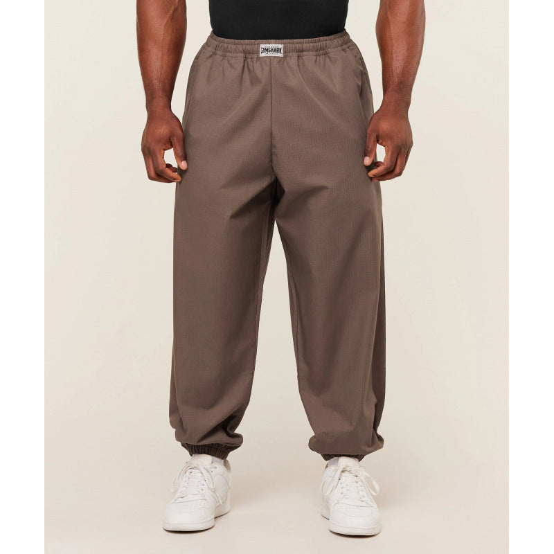 Gymshark Camel Ripstop Pumper Pants with Elastic Cuffs