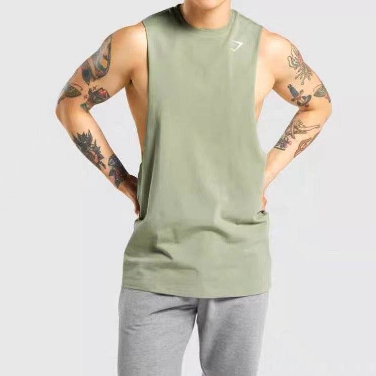 Critical Shoulder Tank Top Sleeveless T-shirt Sports Fitness Training Summer Men
