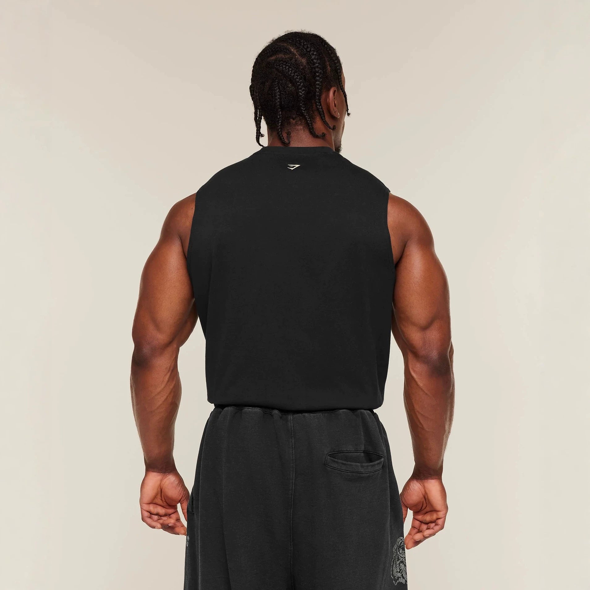 GYMSHARK Men's Short sleeved American Outdoor Sports Short Style T Spring/Summer Fashion Round Neck Formal Vest Fitness