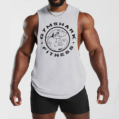 2025 Cross border New Classic Men's Fitness Tank Top Loose Breathable Muscle Men's Fitness Sports Top High Quality