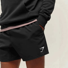GYMSHARK美式运动三分裤弹力跑步健身肌肉田径运动短裤男速干短裤