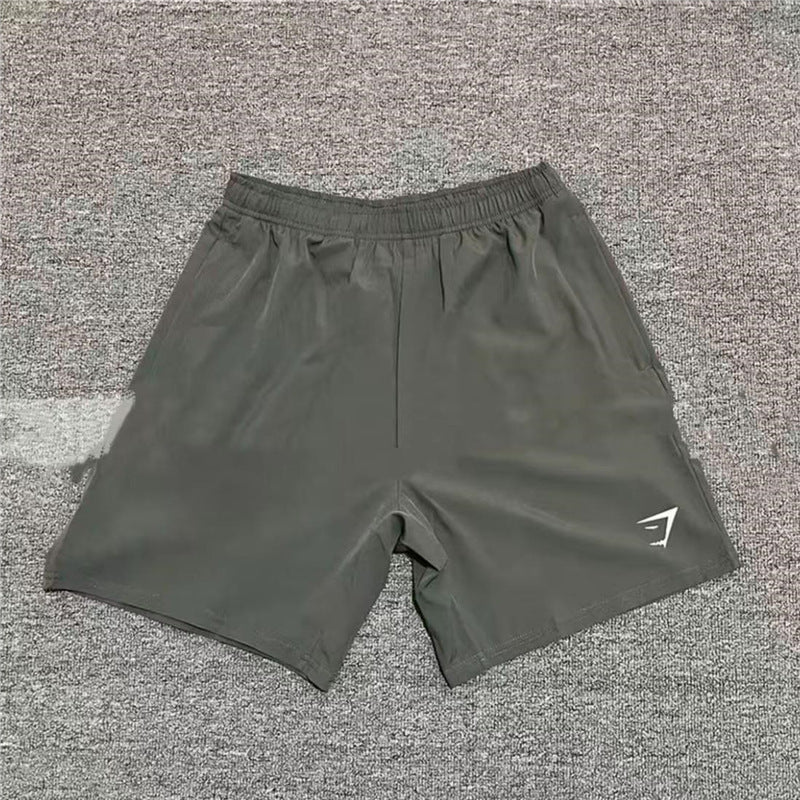 GYMashaRK Muscle Shark Training Shorts for Men's Sports, Fitness, Leisure, Fast Drying, Breathable, Elastic Quarter and Quarter Pants