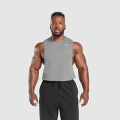 GYMSHARK Men's Tank Top Summer New Muscle Fitness Sports Tank Top Outdoor Running Leisure Breathable Tank Top