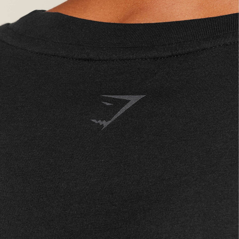 GYM Shark Fitness Short Sleeve Men's Loose Large Fashion Sports Retro Basic Letter Casual T-shirt Summer