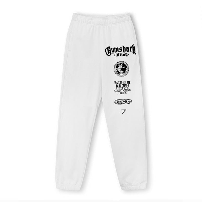 European and American cross-border Gymshark loose pants men's and women's fitness training shark bath pants running pants Pants