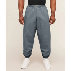 Gymshark Solid Grey Ripstop Pumper Pants with Elastic Cuffs