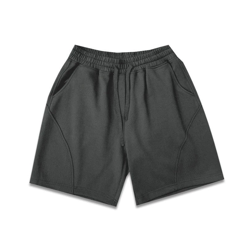 GYMashaRK Fitness Shorts for Men, Retro American Straight Leg, Non Bent Edge, Non Knee Up, Three Leg Pants, Cotton, Muscle, Shark
